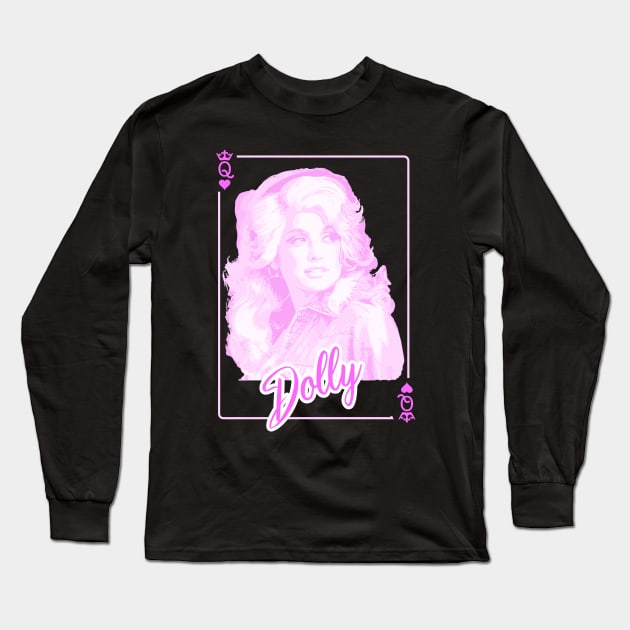 Dolly - Queen of Hearts Long Sleeve T-Shirt by fineaswine